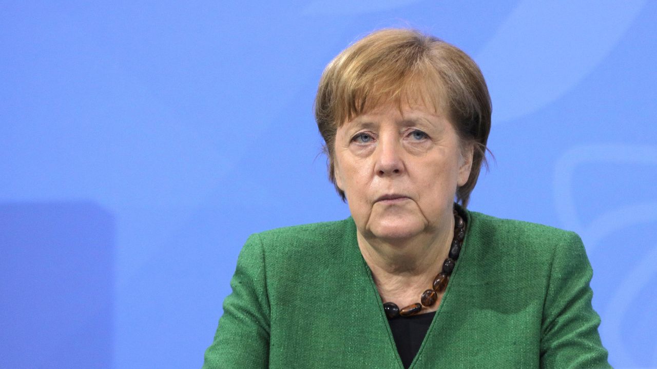 German Chancellor Angela Merkel attends a press conference on March 9, in Berlin, Germany.