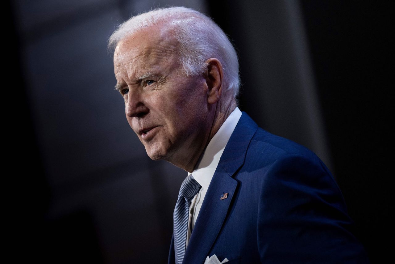 President Biden delivers remarks at an event in Washington, DC, on October 18.