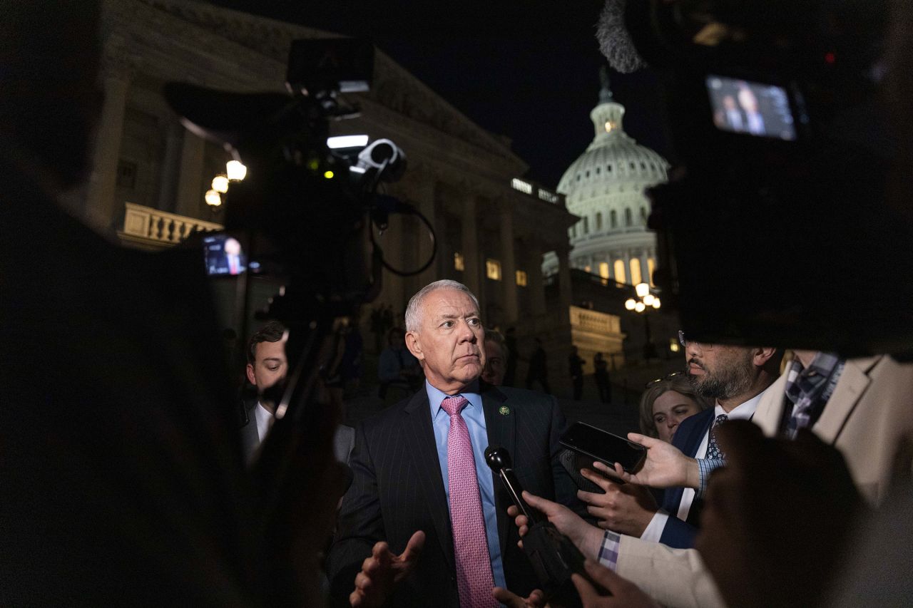 Rep. Ken Buck speaks to the press after the House of Representatives passes US debt ceiling bill in Washington, DC, on May 31.