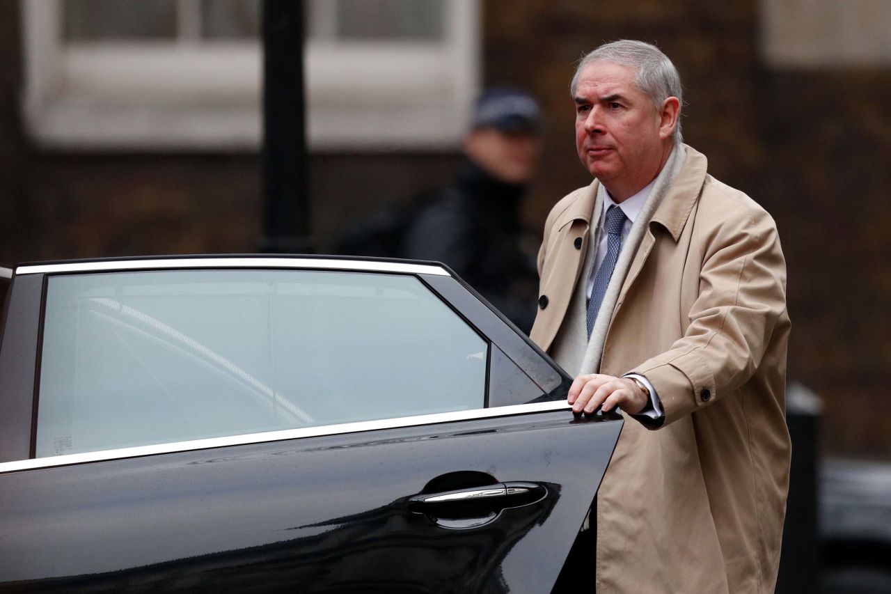 Britain's Attorney General Geoffrey Cox arrives for the weekly cabinet meeting at 10 Downing street on Tuesday. Photo: ADRIAN DENNIS/AFP/Getty Images