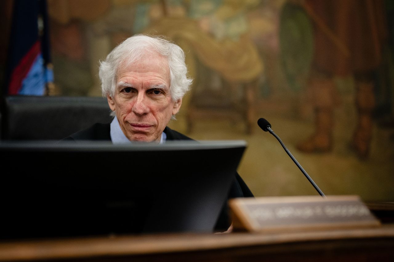 Judge Arthur Engoron presides over the civil fraud trial of former President Donald Trump and his children at New York Supreme Court on November 13, in New York. 