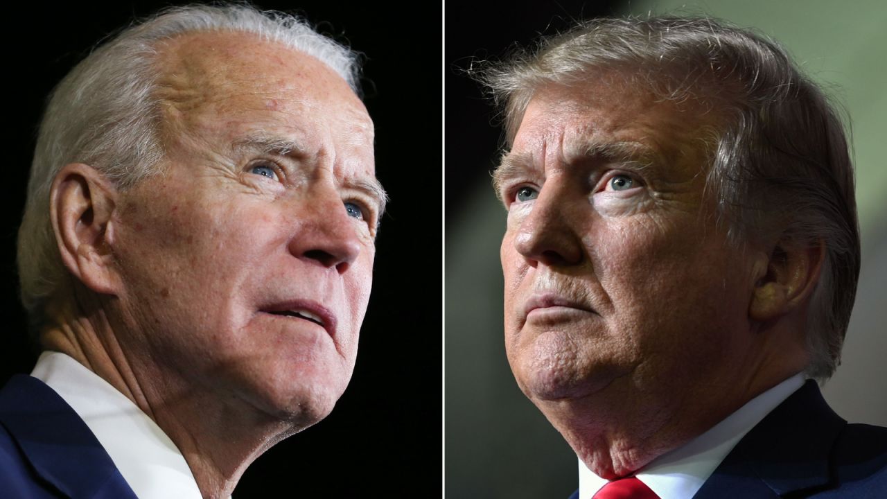 President Joe Biden, left, and former President Donald Trump.