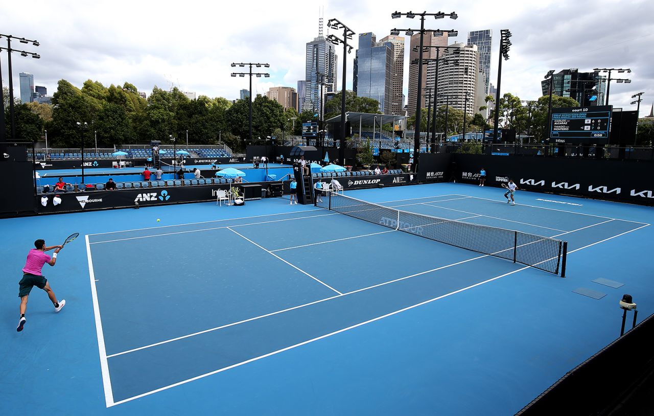 Play resumes at Melbourne Park in Australia, on February 5.