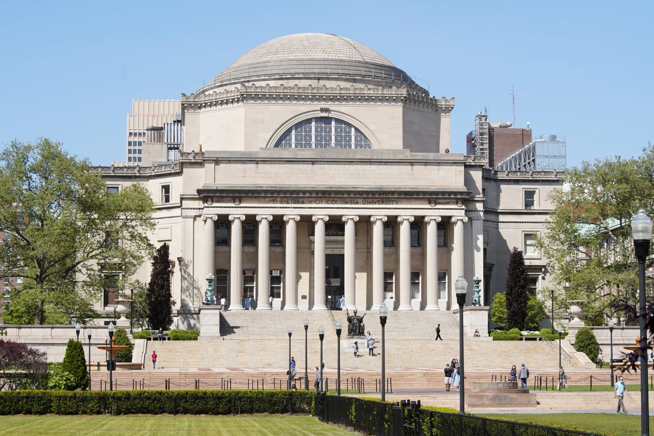 A view of the campus at Columbia University is seen on May 21 in New York.