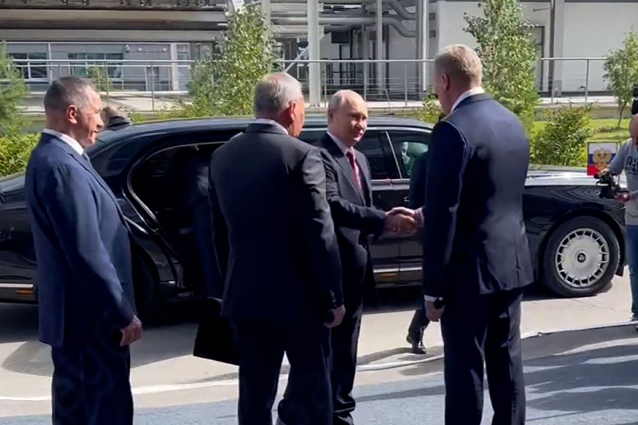 Vladimir Putin arrived at the Russia’s space rocket launch site, the?Vostochny?Cosmodrome?in Amur region, Russia.