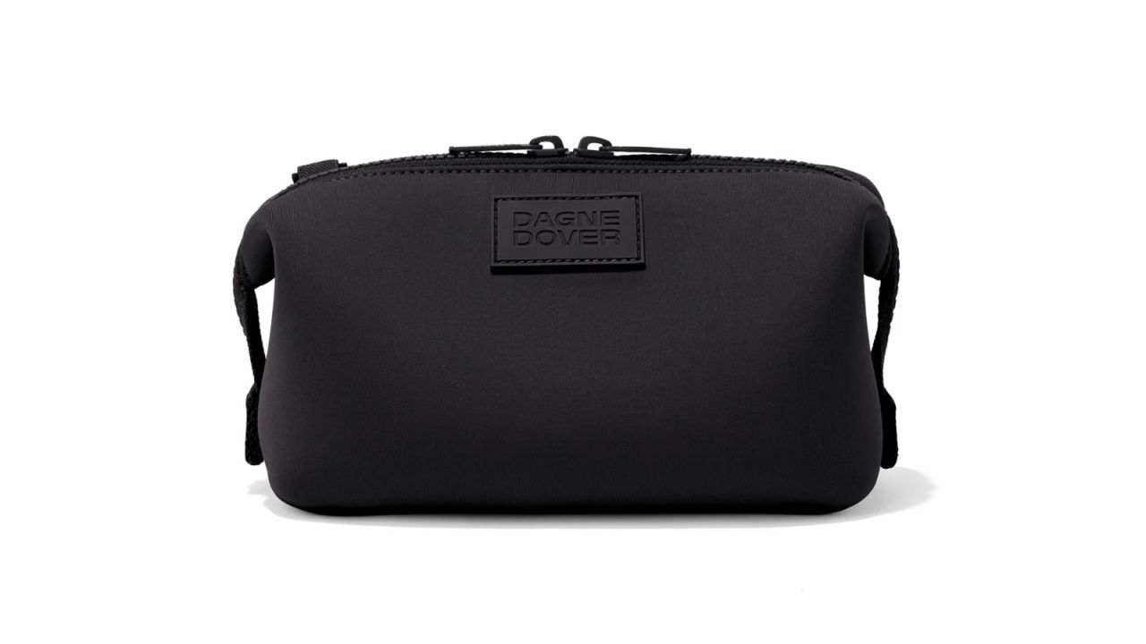 Dagne Dover Hunter Small Neoprene Toiletry Bag in Onyx.