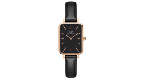 Daniel Wellington Quadro Sheffield leather strap watch