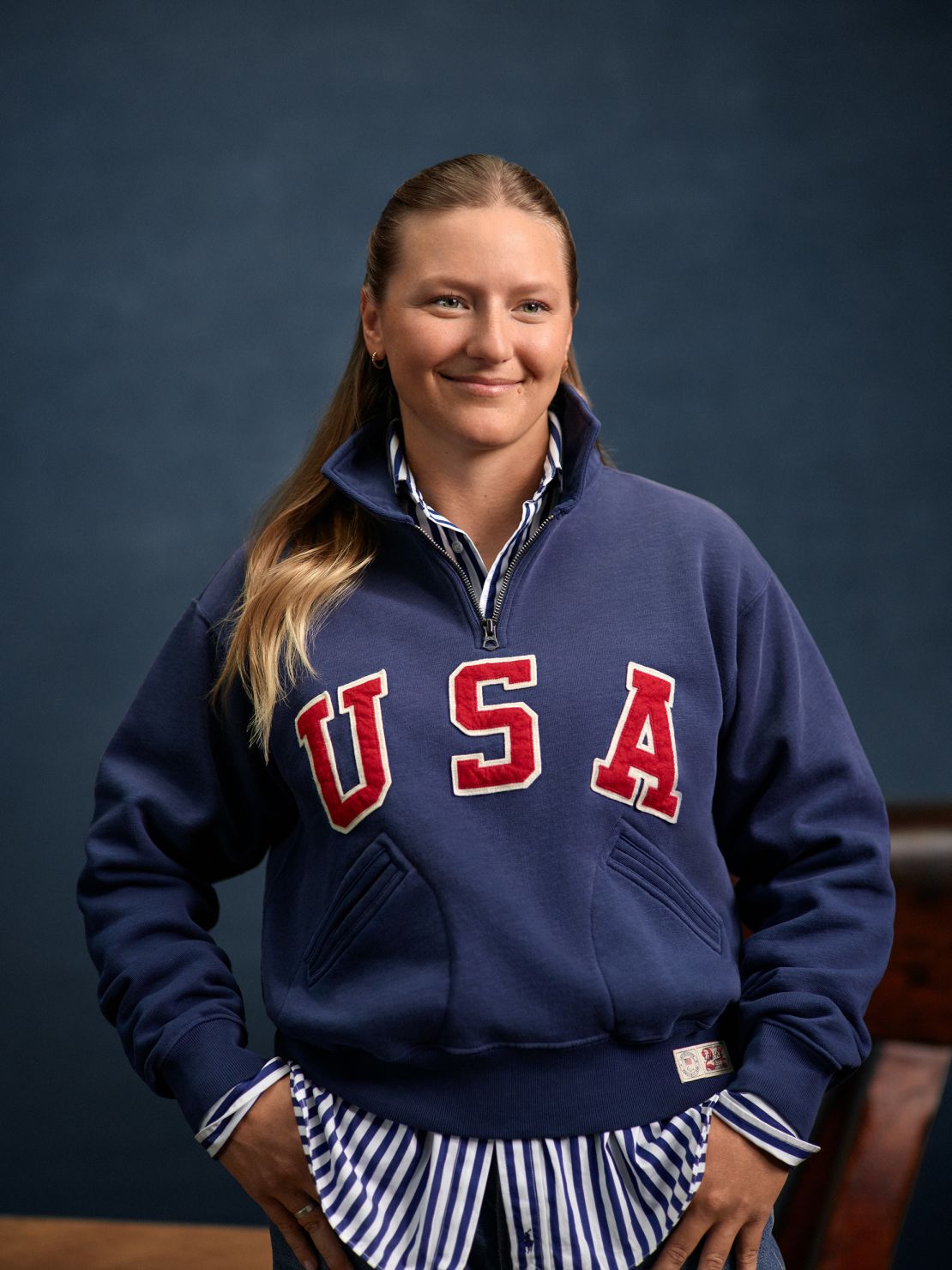 Kiteboarder Daniela Moroz, making her Team USA debut at the Paris Games (as is her sport, in fact).