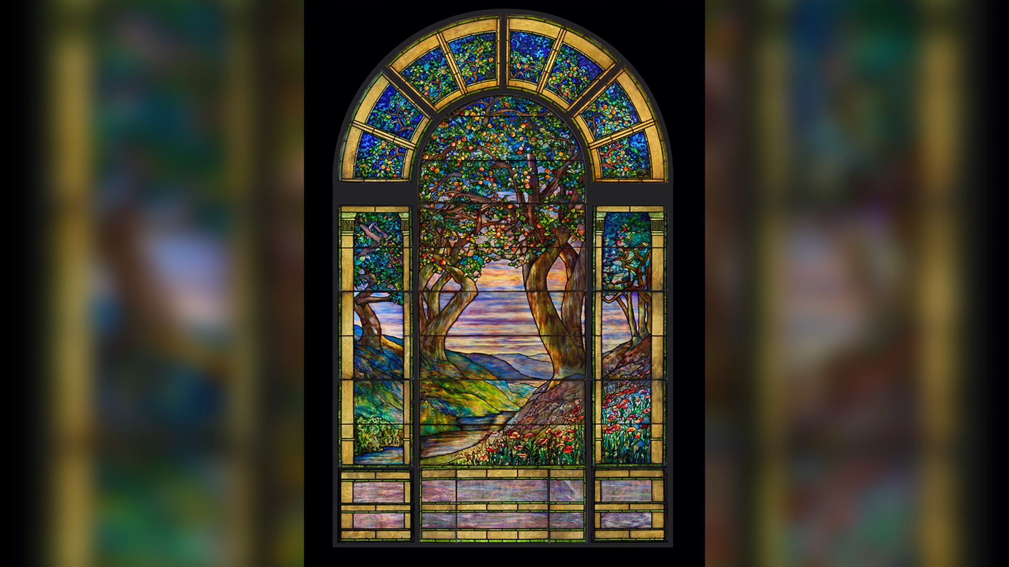 The Danner Memorial Window sold for $12.48 million, setting a new auction record for Tiffany Studios.