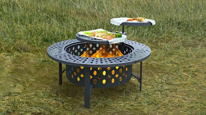 Darby Home Co. Hayler Wood Burning Outdoor Fire Pit Table With Lid cnnu.jpg