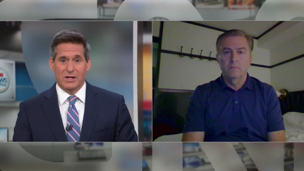 CNN's John Berman talks to David Gregory after he escaped Grand Canyon flooding.