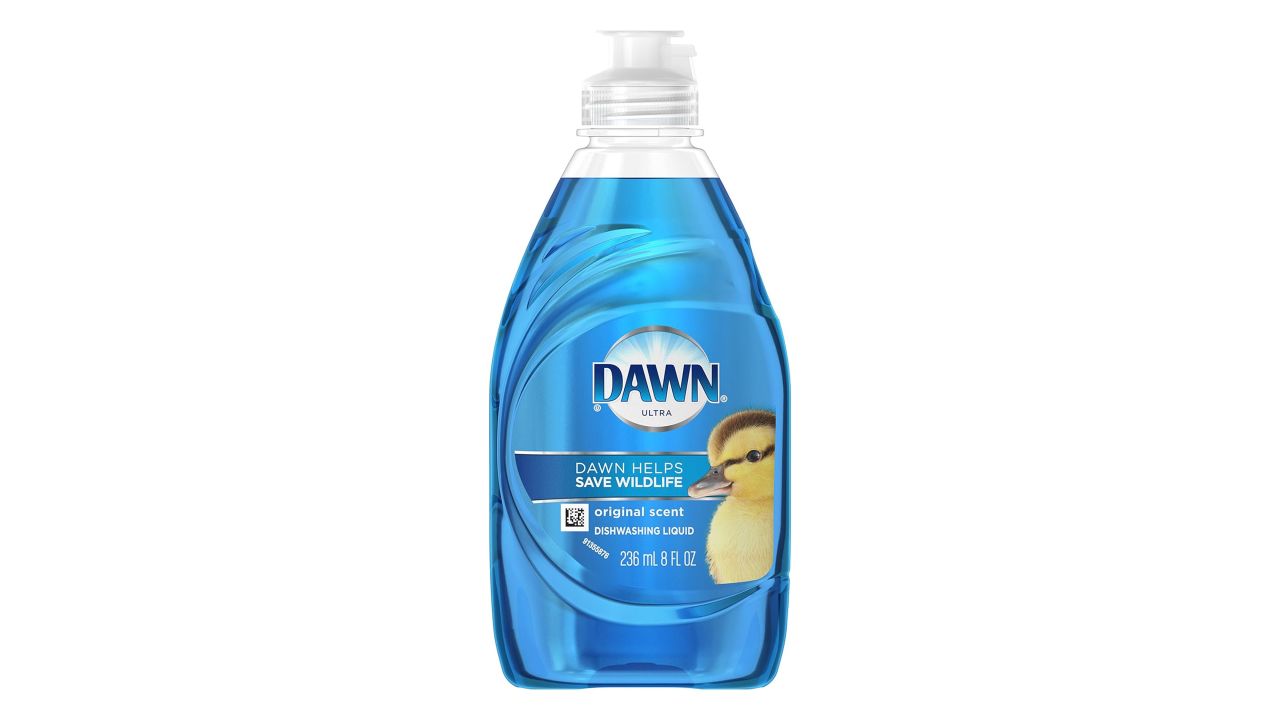 Dawn Ultra Dishwashing Liquid Dish Soap in clear bottle