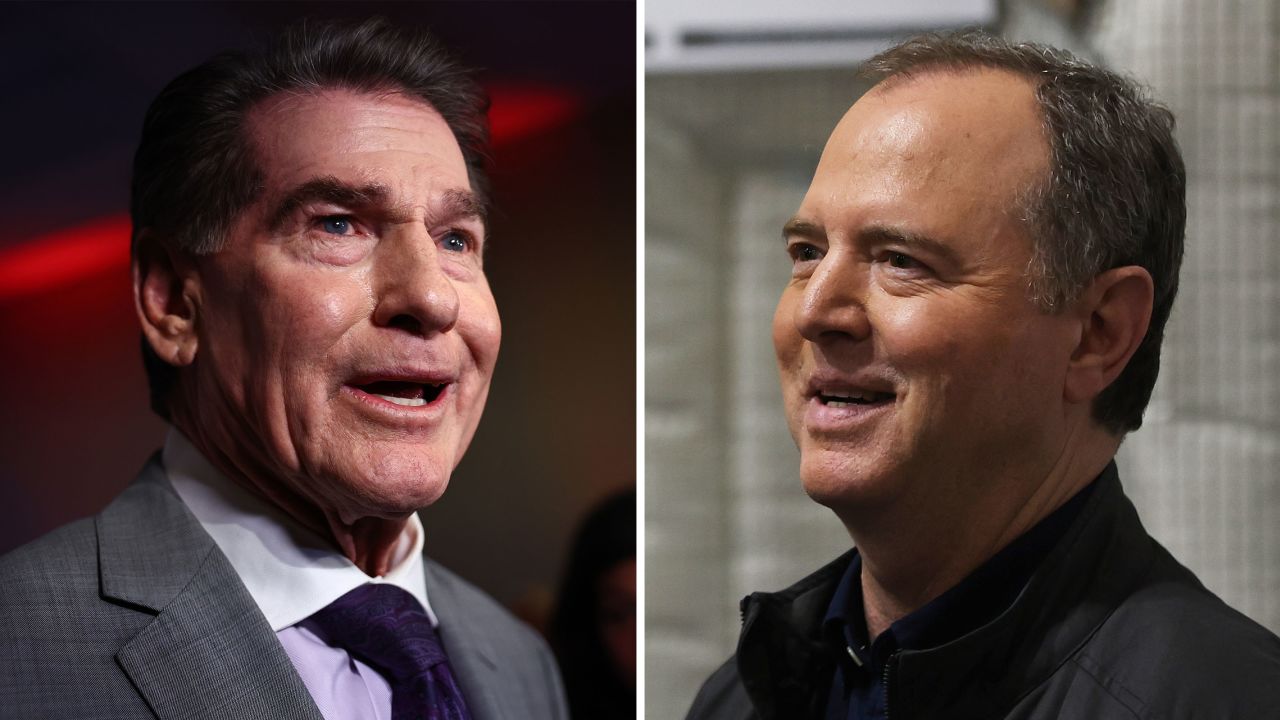 Republican Steve Garvey and Democratic Rep. Adam Schiff.