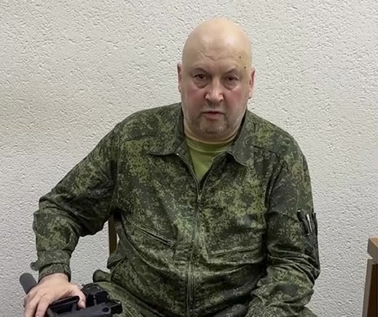 Russian military commander Gen. Sergey Surovikin is pictured in this handout photo released by the Russian Defense Ministry Press Service on June 24.