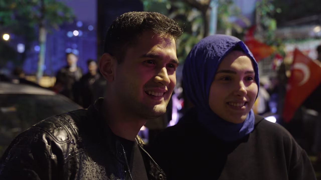 Yunus and Merve Gun thought about the future of their child in deciding whom to vote for.