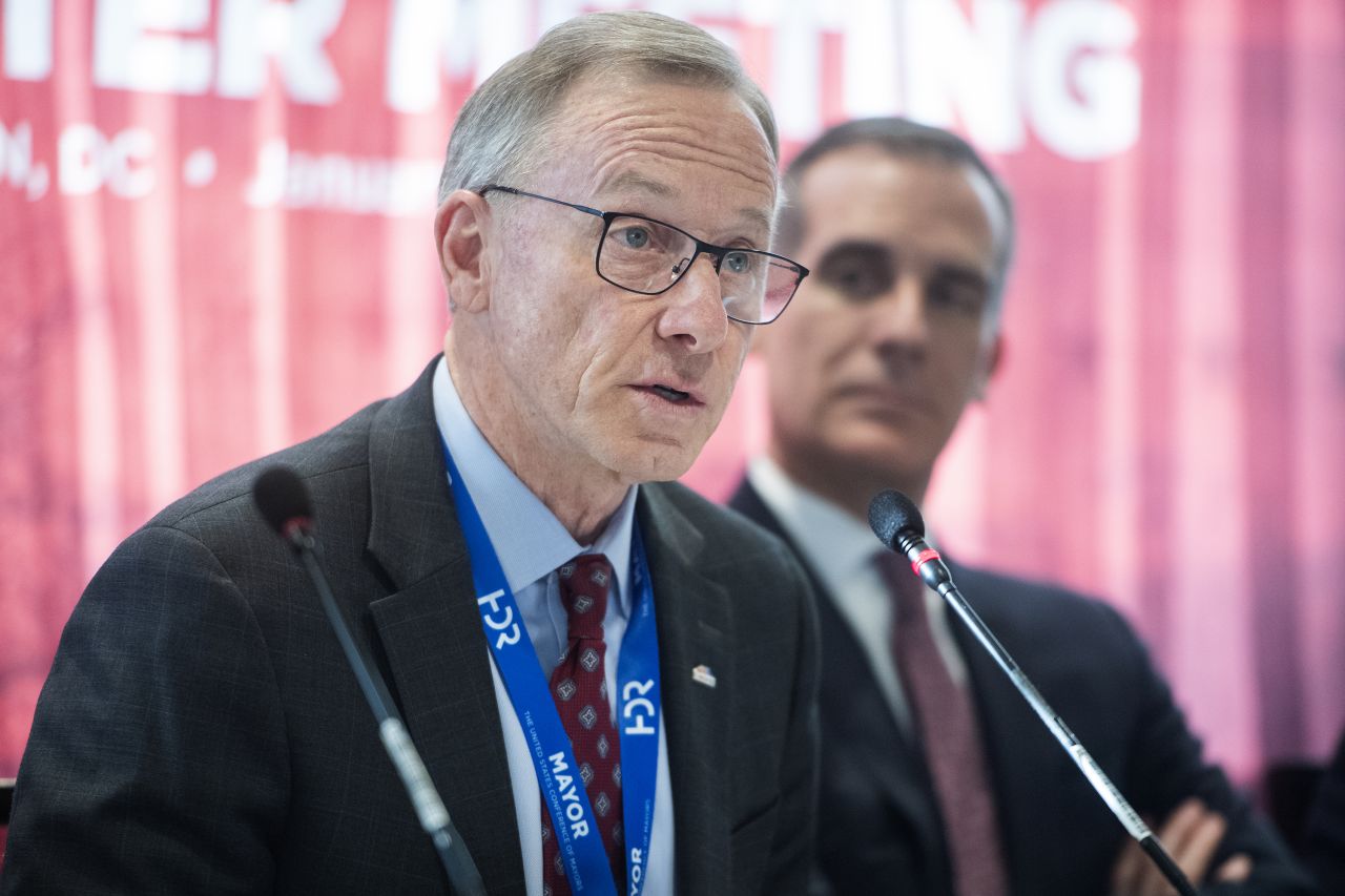 John Giles, mayor of Mesa, Arizona, attends the U.S Conference of Mayors 88th Winter Meeting at the Capital Hilton in Washington, DC, on January 22, 2020.