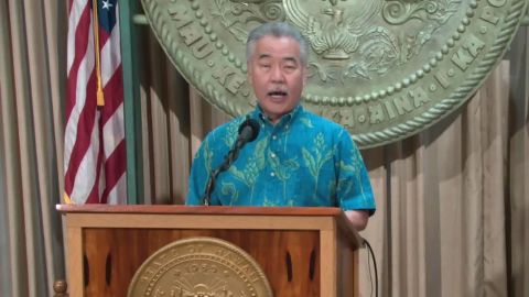 Hawaii Gov. David Ige speaks during a news conference on September 16.