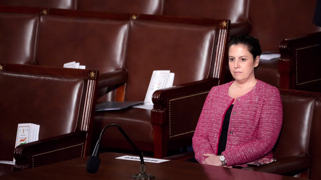 Rep. Elise Stefanik waits for an address by Indian Prime Minister Narendra Modi during a joint meeting of Congress at the U.S. Capitol on June 22, 2023 in Washington, DC. 