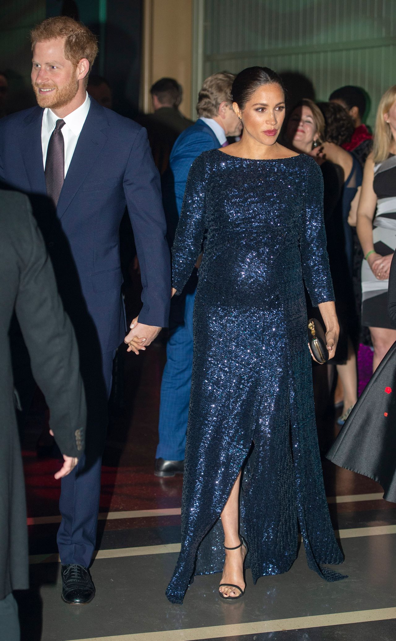 Prince Harry, Duke of Sussex and Meghan, Duchess of Sussex attend the Cirque du Soleil Premiere Of "TOTEM" at Royal Albert Hall on January 16, 2019 in London, England. 