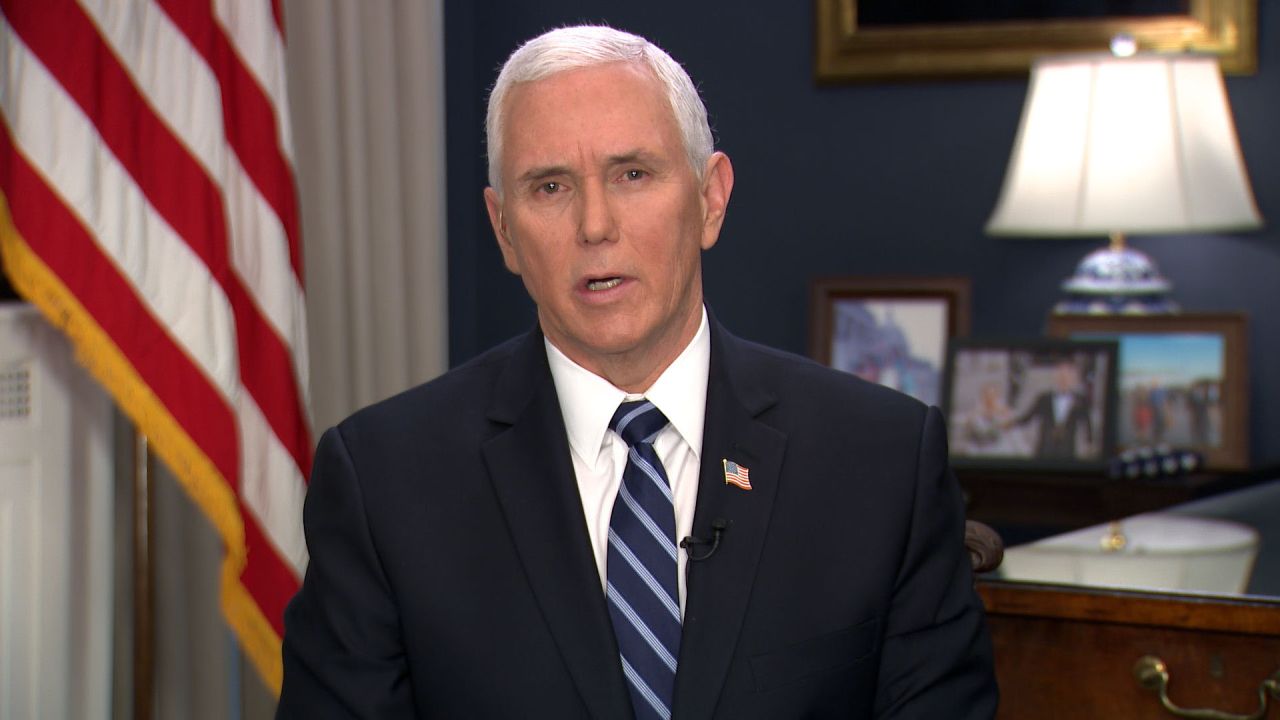 Vice President Mike Pence speaks to CNN on Thursday.