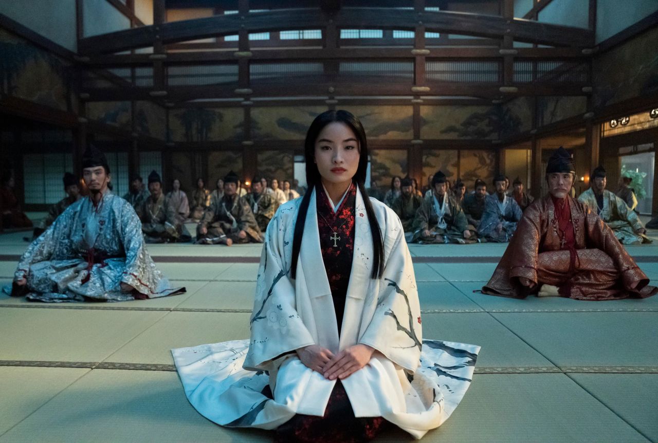 Eita Okuno, Anna Sawai and Hiromoto Ida in FX's "Shōgun."