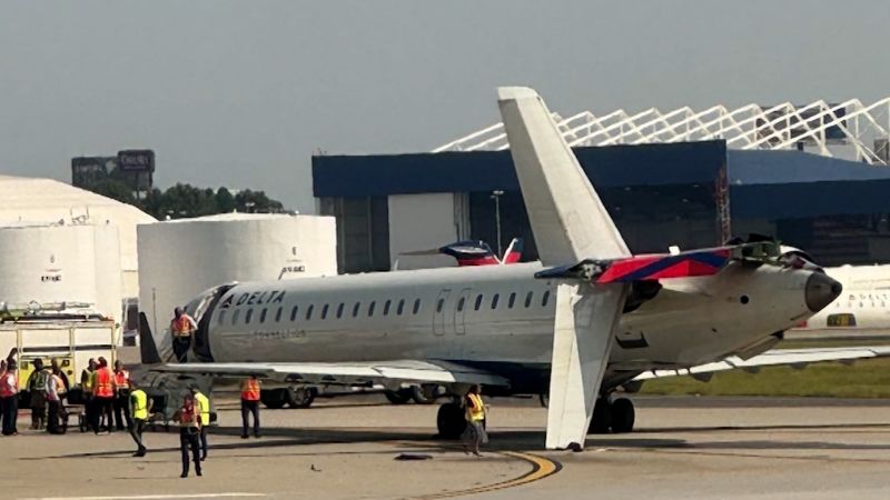 Video shows two planes collide while taxiing at airport