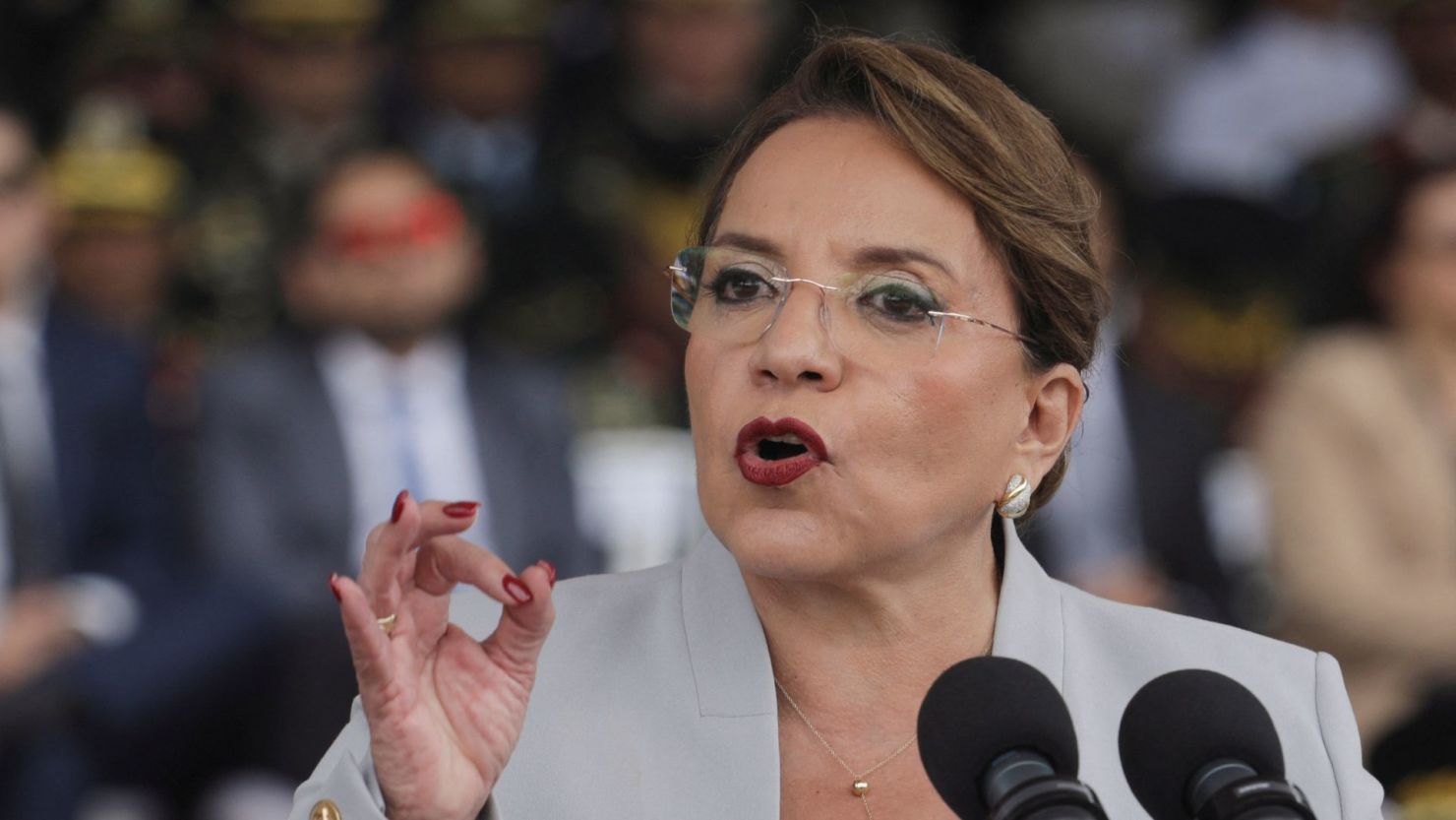 La presidenta de Honduras, Xiomara Castro.