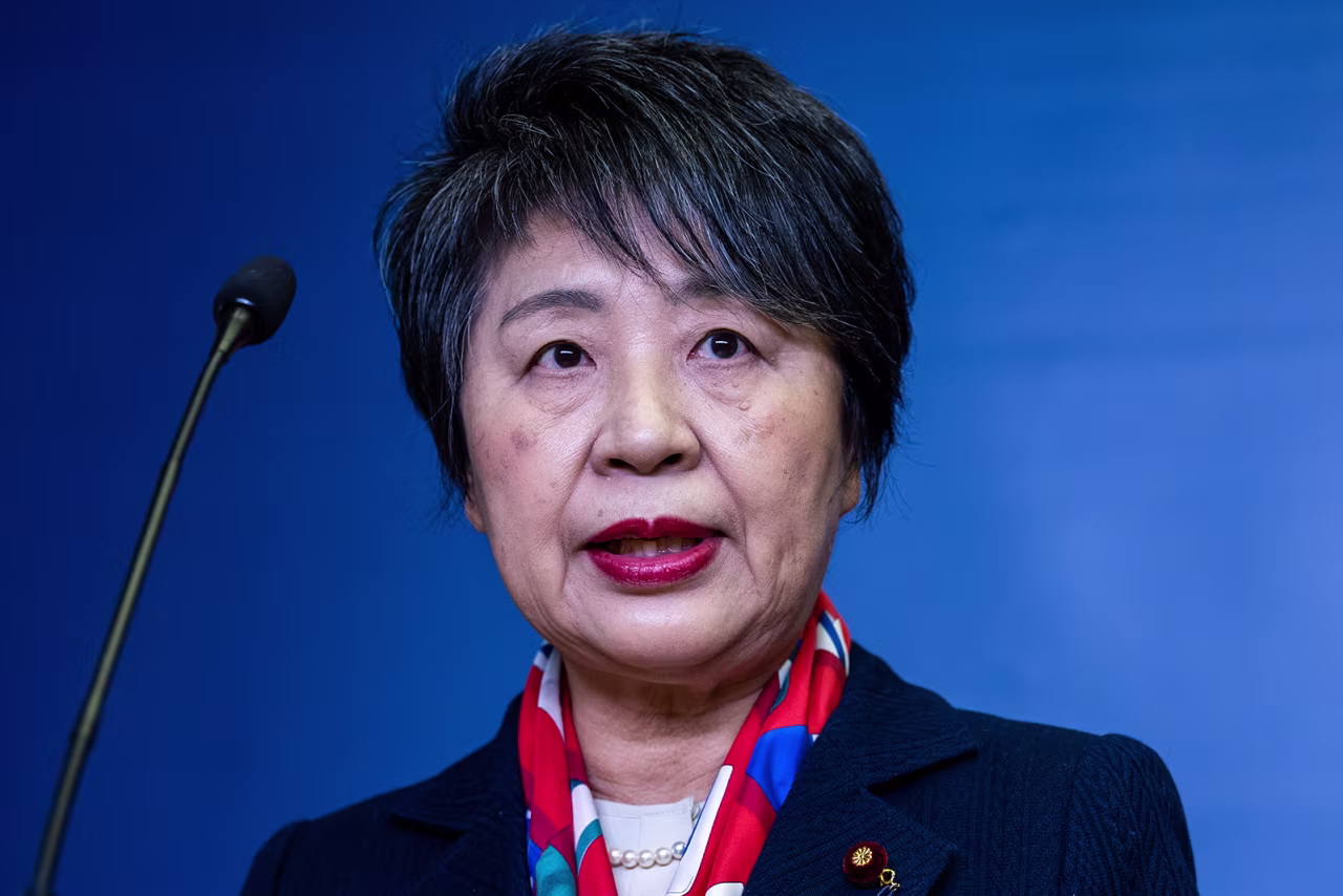 Minister of Foreign Affairs for Japan Yoko Kamikawa during a meeting in Warsaw, Poland, on January 8.