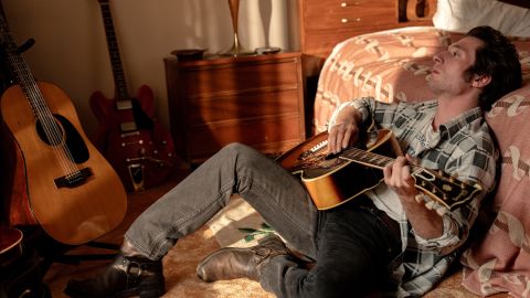 Jeremy Allen White as Bruce Springsteen in 20th Century Studios' SPRINGSTEEN: DELIVER ME FROM NOWHERE. Photo by Macall Polay. © 2025 20th Century Studios. All Rights Reserved.