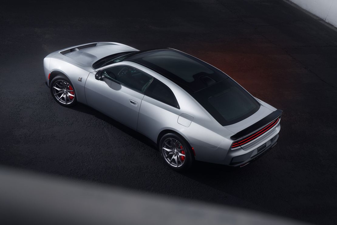 Dodge Charger Daytona models are fully electric and have a hidden front wing.