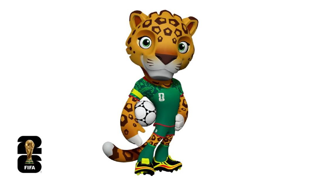 Zayu el Jaguar es una de las tres mascotas de la Copa Mundial de la FIFA 2026.