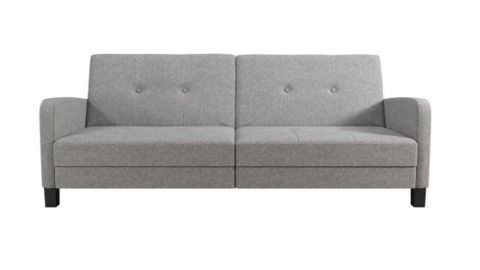 DHP Convertible Futon Gray Linen Set