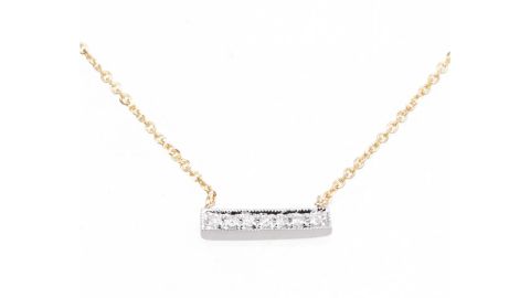 Dana Rebecca Designs ‘Sylvie Rose’ Diamond Bar Pendant Necklace