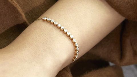 Diamond Eternity Slider Bracelet