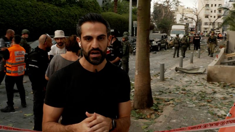 CNN’s Jeremy Diamond shows aftermath of Iranian strikes in Tel Aviv
