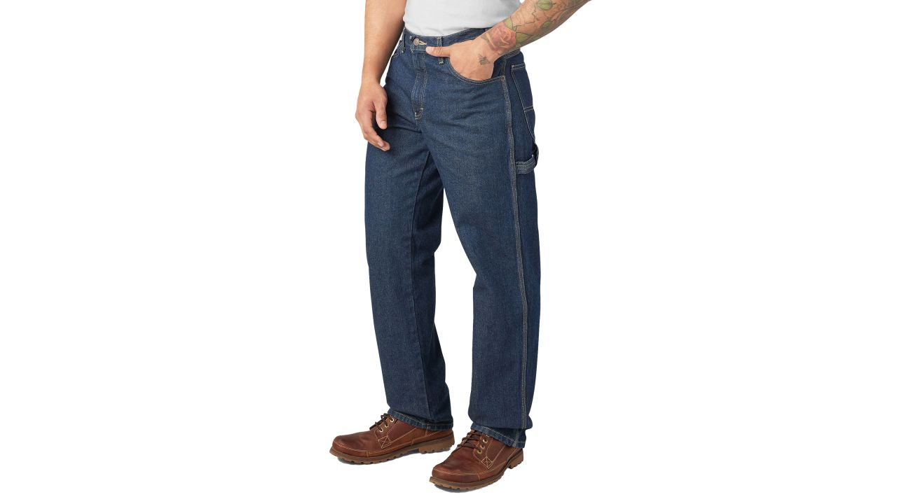 dickies men's relaxed fit heavy carpenter jeans