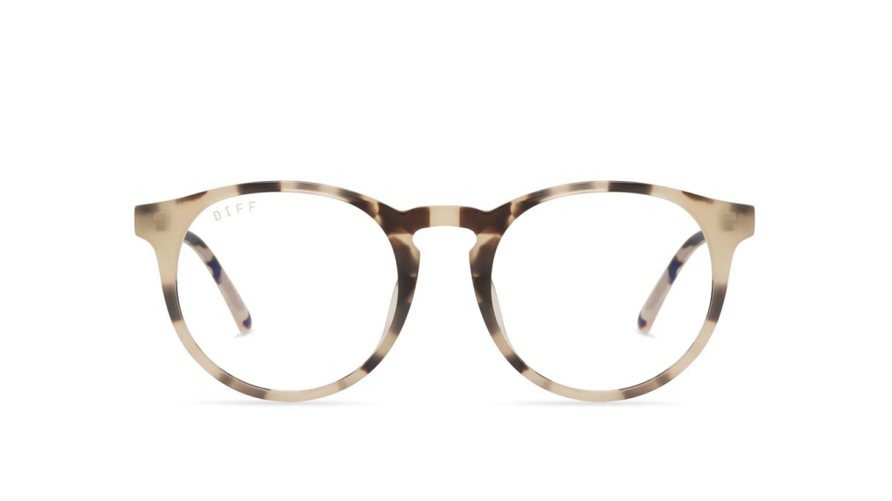 Round blue light glasses