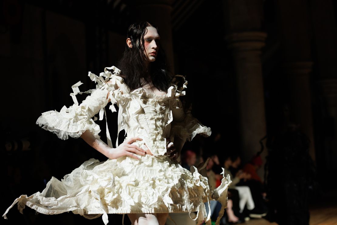 Staged in a Gothic Revival church in East London, Dilara Findikoglu's show was a twisted fantasy.