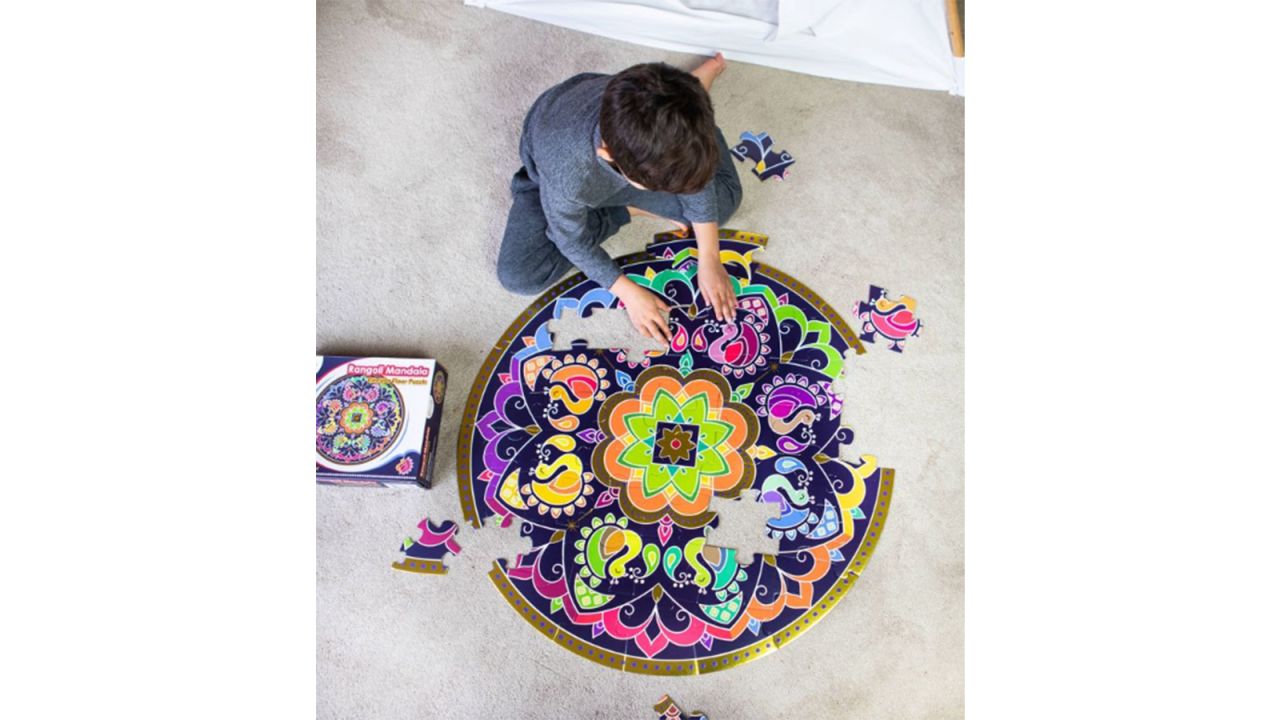 Kulture Khazana Rangoli Mandala Circular Floor Puzzle