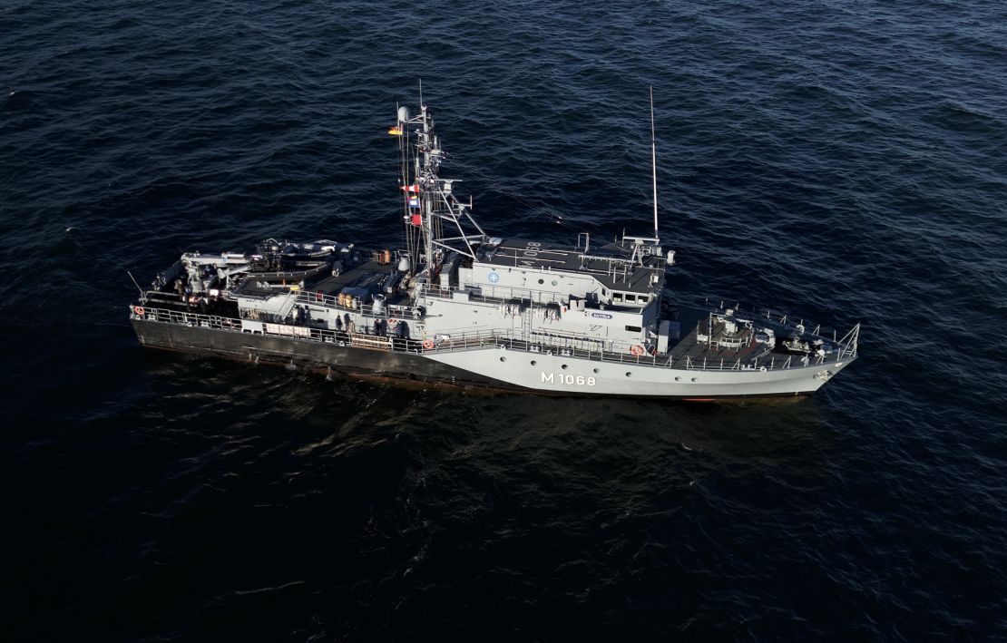 German minesweeper FGS Datteln has gone from combatting sea mines to detecting damage to undersea cables as part of the Baltic Sentry mission.