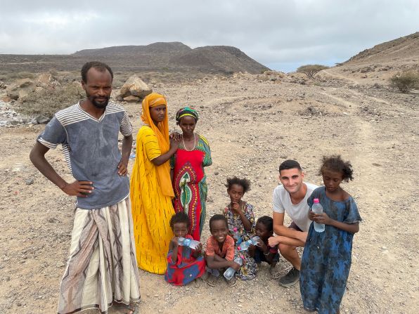<strong>Meaningful experiences</strong>: “My rule was I had to do something in each country,” says Mofid, who is pictured in the African nation of Djibouti. “Something meaningful. Most countries, I stayed at least four days.”