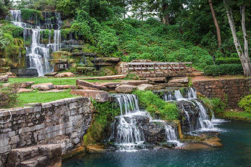 The Shoals, Alabama: In northwestern Alabama, a program called Remote Shoals offers qualified workers up to $10,000. Cold Water Falls in Tuscumbia is pictured.