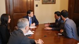  al-hamada meeting senator marco rubio during his time in washington dc advocating for the rights of syrians under the assad regime