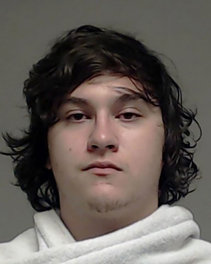 Joshua Jahn, the man suspected of shooting at an ICE facility in Dallas on Wednesday, appears in a police booking mugshot taken April 6, 2016, by the Collin County Sheriff's Office.