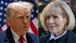 El expresidente Donald Trump y E. Jean Carroll