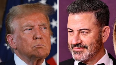 Former President Donald Trump and Jimmy Kimmel.
