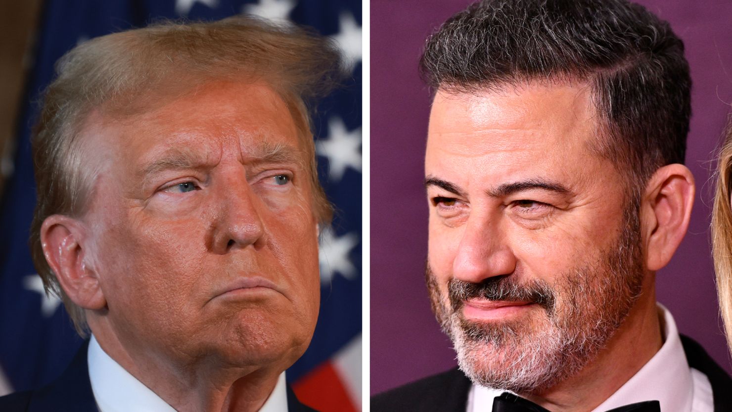 Former President Donald Trump and Jimmy Kimmel.