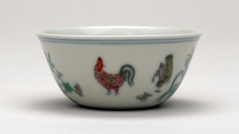 Doucai ‘Chicken cup’, Ming dynasty, Chenghua reign, 1465-1487.