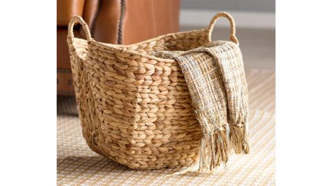 Dovecove Water Hyacinth Wicker Basket