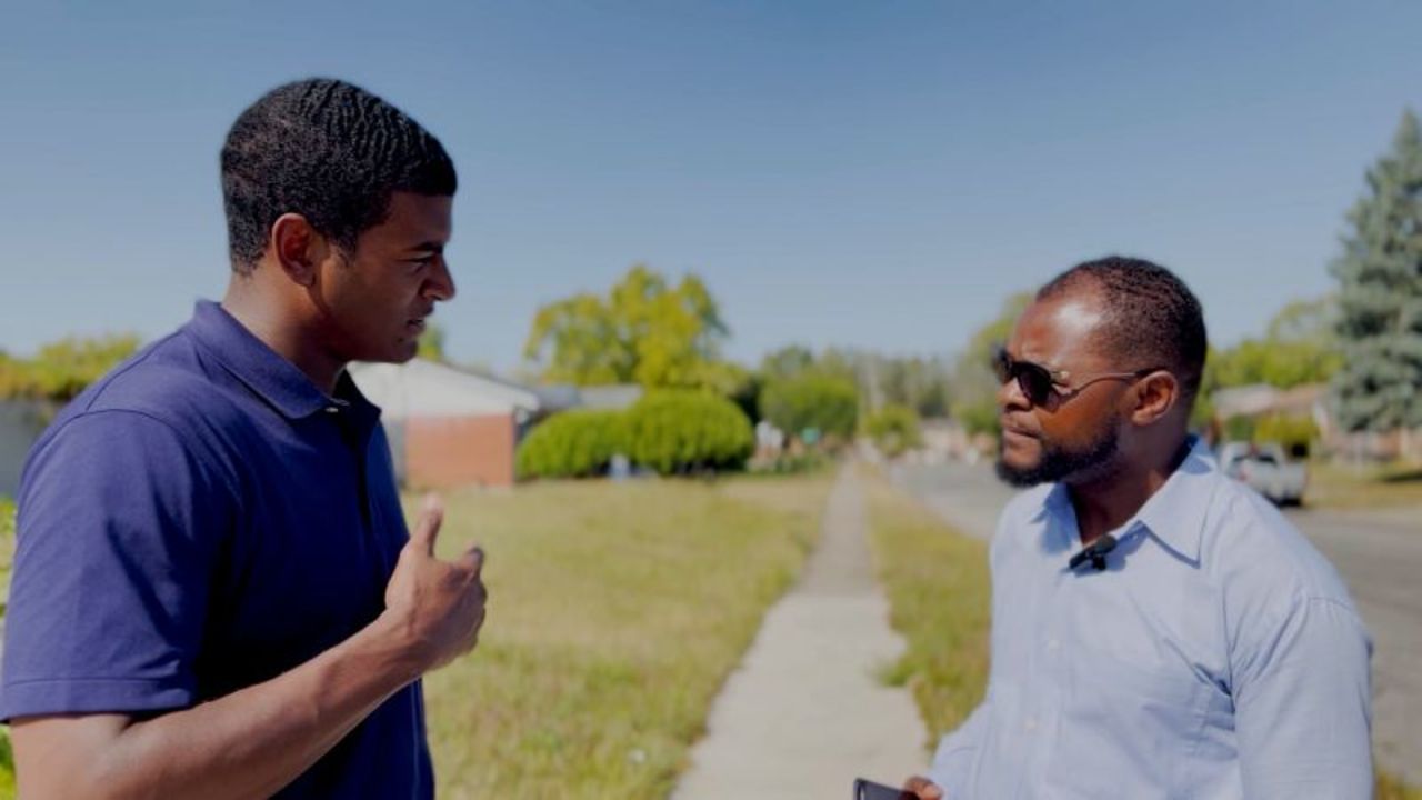 Haitianos en una entrevista para CNN | Foto: CNN Haitianos en una entrevista para CNN | Foto: CNN